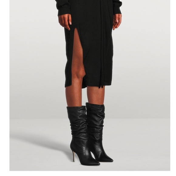 Brand new BLACK SUEDE STUDIO Leather Heeled Boots - Picture 6 of 6